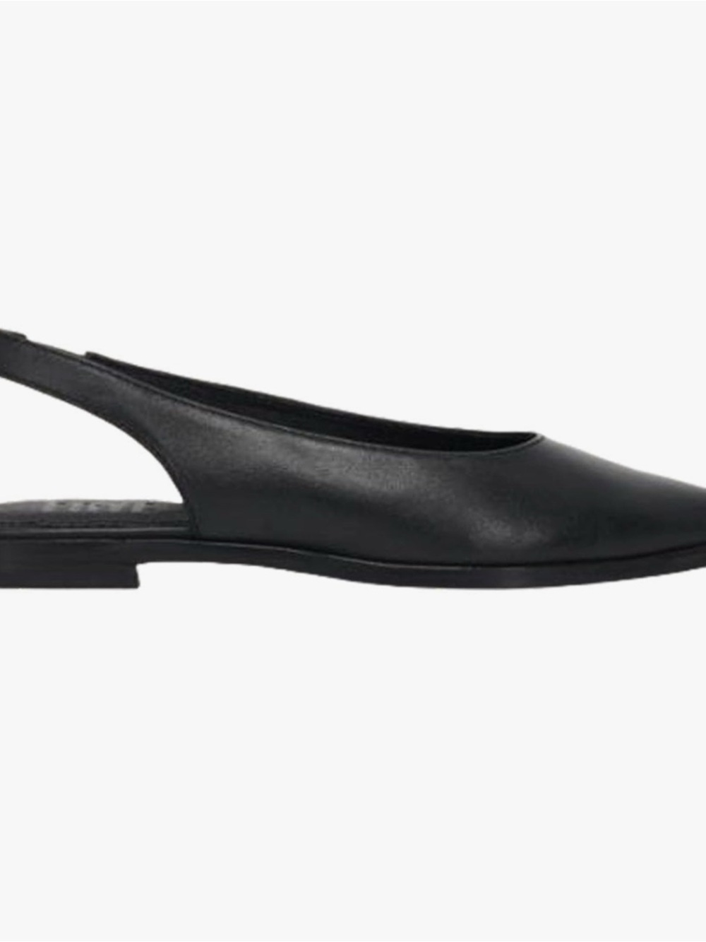 Frye Black Leather Kenzie Slingback Flat NWT and Box - Picture 8 of 8